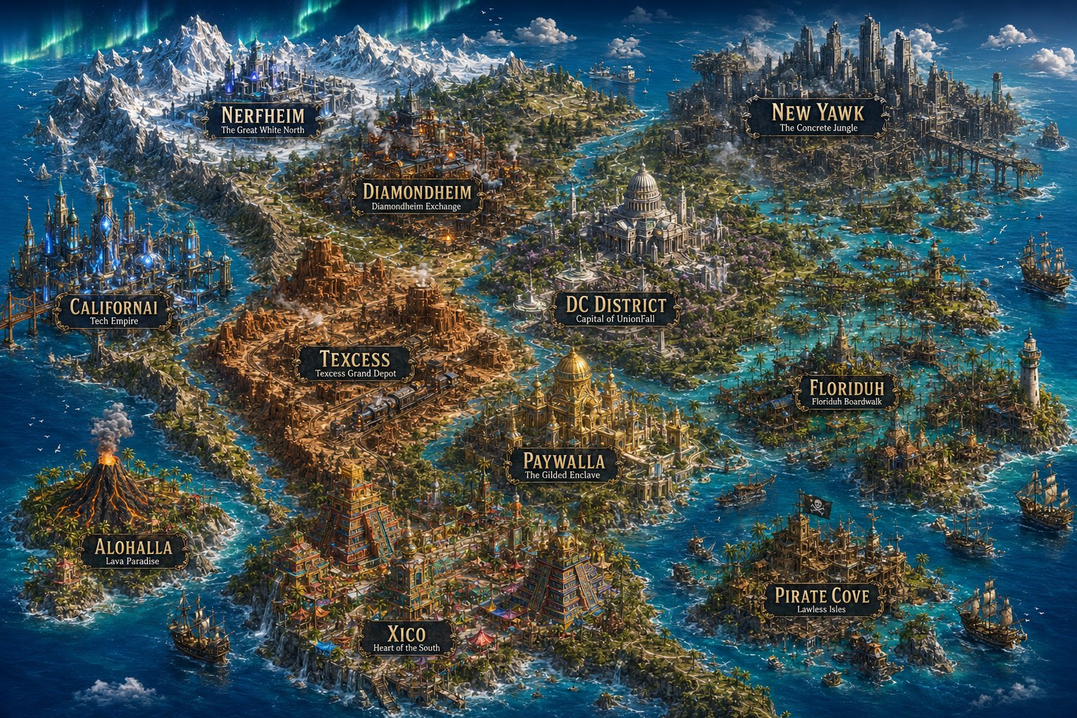 Map of the Unbound States
